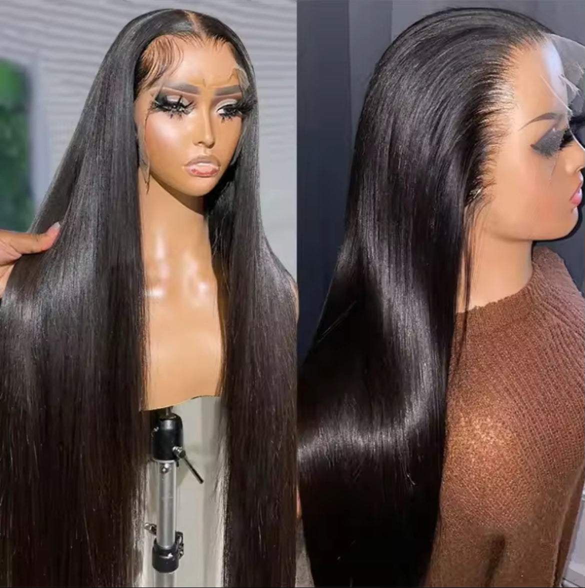 24” 13 X 6 HD LACE WIG 200% DENSITY Indian Raw Straight