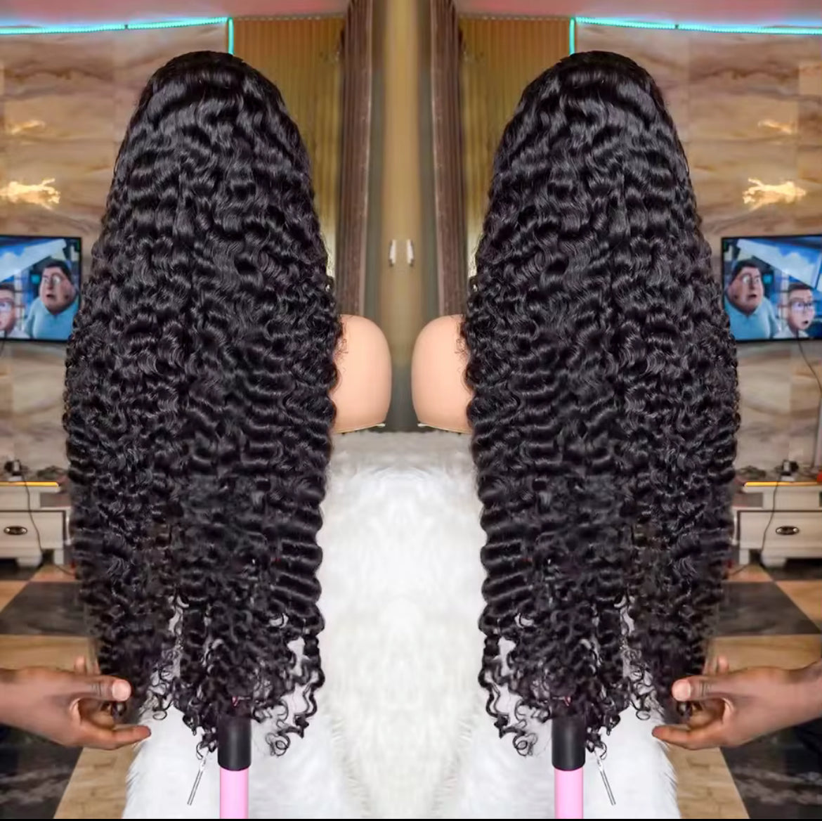 24” 13 X 6 HD LACE WIG 200% Density Raw  Indian Burmese