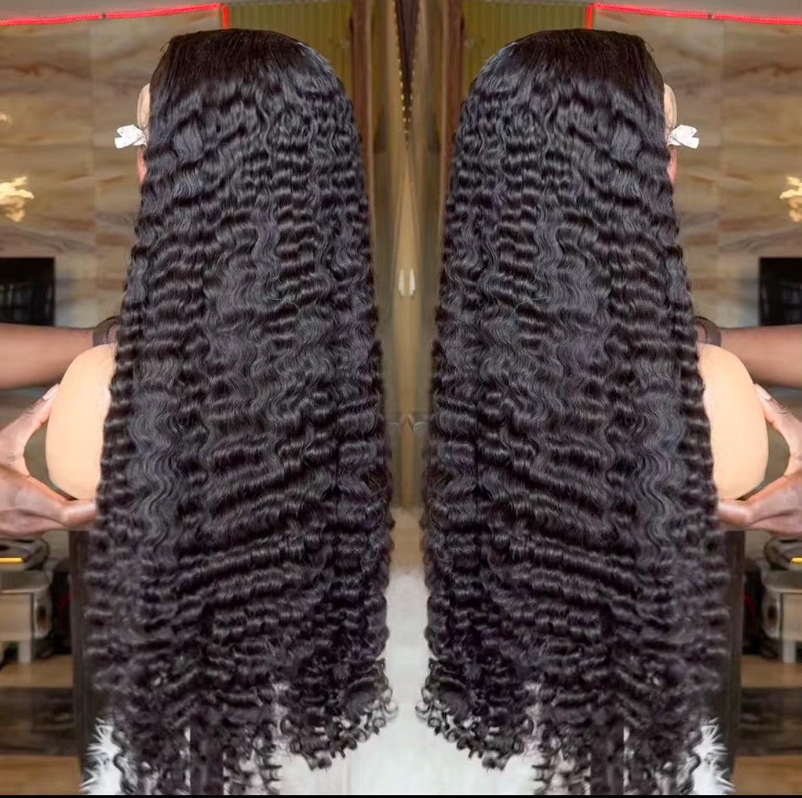 26”  13 X 6 HD LACE WIG 200% Density Raw  Indian Burmese